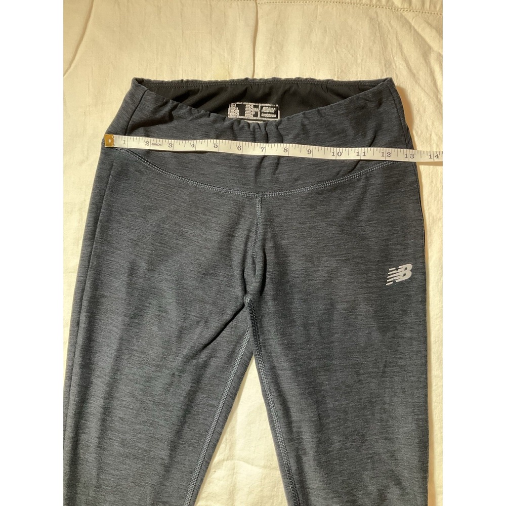 New Balance Ruched Crop Capri Leggings Womens Size S Gray Gorpcore Active - Picture 5 of 8